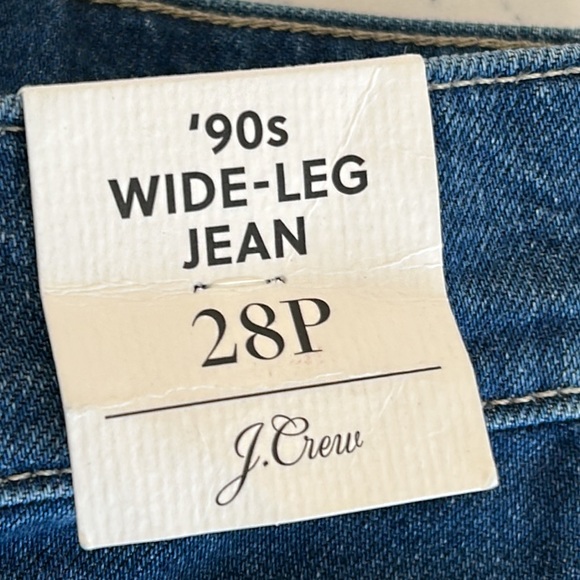 J. crew 90s Wide-Leg Jean sz. 28P NWT - Picture 4 of 10